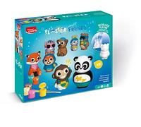 Maped Creativ Plaster Friends Maxi Set - Complete Set of 8 Animal Plaster Figurines - Easy to Make - Manual and Artistic Activity from 5 Years Old