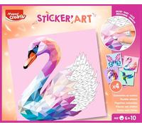 Maped Creativ Sticker'Art Number Stickers + 600 Stickers for Creating Origami Animal Images, Creative, Reflection and Concentration for Ages 6 and Above