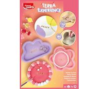 MAPED CREATIV Terra Experience Pottery Kit - Creative DIY Activity for Children to Create and Customize Clay Cups - with Stamps, Tools and Step-by-Step Guides - Ages 7 and Above