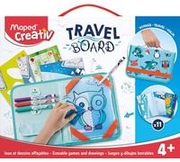 Maped Creativ Travel Board Animal Theme Fun Activity Kit for Kids 4+
