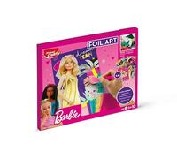 Maped Creative - Foil Art - Barbie - Foil Art Activity Set for Children - 4 Barbie Cards that can be Decorated with 8 Metal Foils - from 5 Years