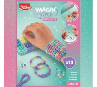 MAPED Creative Imagin'Style Bracelets - DIY Kit for Children to Create Braided and Beaded Bracelets - Creative Activity Around Jewellery - Ages 5 and Above