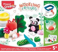 Maped Creative Modelling Friends Modelling Set with Air-Hardening Modelling Clay Cute: Fox & Panda, Multi-Coloured