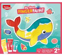 MAPED Creative My First Finger Paint Sensory Paint Kit for Toddlers - Creative Activity from 2 Years + with Cards, Paint Tubes and Stickers