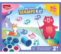 MAPED Creative My First Stamps Kit - Creative Activity for Toddlers with Illustrated Cards - Stamp Set from 2 Years