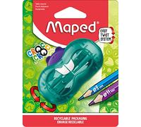 Maped - Croc Croc Twist Bieber Sharpener - 2 Pen Sizes - with Collection Box - Blue