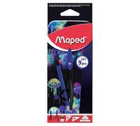 Maped - Deepsea Paradise School Compass Mathset Set - Ring Compass + Lead Compass + Drawing Set + Pencil Sharpener + Eraser + Pencil