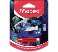 Maped - Deepsea Paradise Stapler - Attaches up to 15 Sheets - 24/6 and 26/6 Staples - Metal Mechanism - Comes with 400 Staples