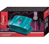 Maped,Essentials Deco hole punch 20/25 sheets,for 20/25 sheets,glossy varnish surface in trendy turquoise,mechanics and guide elements 100% made of metal,hole spacing 8 cm,for all paper formats