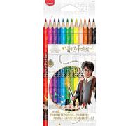 Maped - Harry Potter Coloured Pencils - Ideal Back to School Supplies - 12 Colouring Pencils