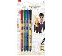Maped - Harry Potter fineliner - medium 0.8 mm - x4 fineliner - red/green/blue/yellow, 749600, multi-coloured