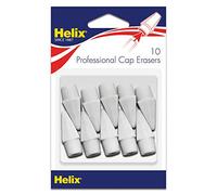 Helix Maped USA Professional Pencil Cap Latex Free Oversized Erasers 10ct (37360), White
