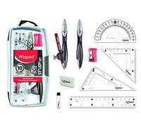Maped Helix Usa Study Geometry Set 10 pieces, Acrylic, Multicoloured, 3-Piece