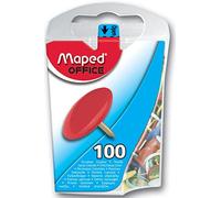Maped Helix Usa Thumb Tacks Assorted, Acrylic, Multicoloured, 6-Piece