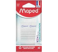 Maped - Kidy Learn Concentration Erasers Pack of 2 - Textured Surface - Sensory Stimulation - 2 in 1 Fidget Toy and Eraser - Effective School Eraser - Recyclable Paper Packaging