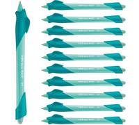 Maped - Kidy Learn Erasable Pen Box of 12 - Children's Shark Animal Pen with Built-in Eraser - Refillable and Ergonomic - Learning to Write - Elementary School Supplies