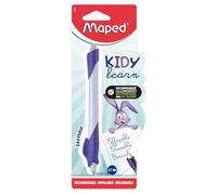 Maped - Kidy Learn Erasable Pen - Children's Rabbit Animal Pen with Built-in Eraser, Refillable and Ergonomic - School Supplies for Learning to Write - Back to School Accessory