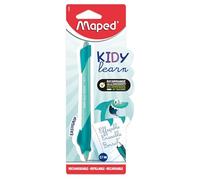 Maped - Kidy Learn Erasable Pen - Children's Shark Animal Pen with Built-in Eraser, Refillable and Ergonomic - School Supplies for Learning to Write - Back to School Accessory
