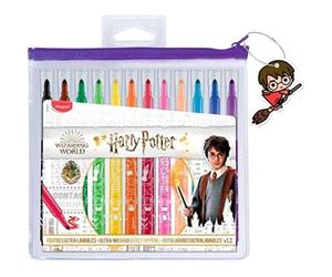 Maped Long Life Harry Potter Felt Tip Pens, 12 Felt Tip Pens, Extremely Washable