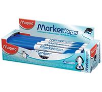 Maped Marker'Peps Box of Dry Erase Marker Pens for White Slate, 12 Count (Pack of 1)