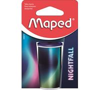 Maped - Metal Can Pencil Sharpener with 1 Hole for Standard Pencils - Recyclable Packaging, Blue