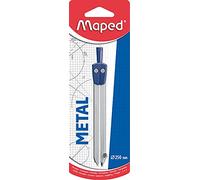 Maped Metal Geometry Box (Pack of 1, Blue) | Compass | Rounder | Unique Compass | Easier to Carry in Pencil case | Sturdy and Soft