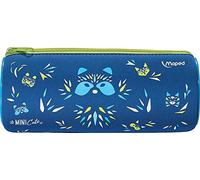 Maped - Mini Cute School and Craft Pencil Case - Metal Zip - Blue