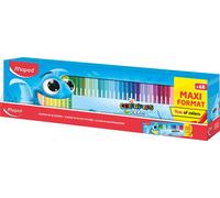 Maped - Ocean felt tip pens, pack of 48, XXL pack 1/5 m, 2 mm medium tip, perfec