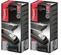 Maped Office Advanced Grey Half Strip Metal Stapler (20 Sheets) (Pack of 2)