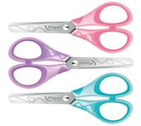Maped Pastel Essentials 13cm Saety Scissors, Pink, Purple, Blue, Pack of 3