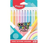 Maped Pastel Felt Tip Pens x10 Pastel Colouring Felt Pens Multicolour