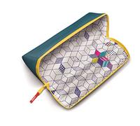 Maped - Pencil case XXL Basic - with XXL Opening: Easy to find and Remove pens - Resistant Polyester - can be Painted with Coloured and Felt tip pens - Large Zip - Purple