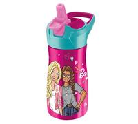 Maped Picnik Barbie Stainless Steel Bottle - Automatic Straw System with Lock Button - Carry Handle - Official Barbie License - 430 ml, Pink