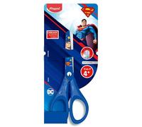 Maped - Pulse Superman Scissors 13 cm - Ergonomic Rings Cut - Children's Scissors Round Ends, Ages 4 and Above - Blue