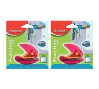 Maped Punchito 1 Hole Punch - Assorted Colours (Pack of 2)