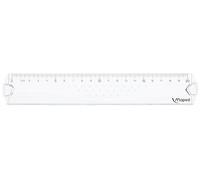 Maped - School Material - Geometric - 20 cm Flat Ruler - Technical Design - High Quality Engraving - Stain Resistant Edge - Ergonomic Grip - Presented in Individual Bag