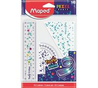 Maped Pixel Party Three-Piece Drafting Set - Twist n Flex, none