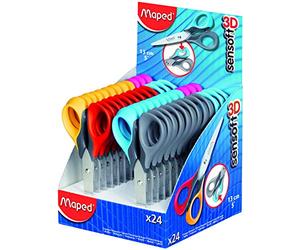 Maped Sensoft 3D Scissors 13.5cm (Box of 24 in Assorted Colours)