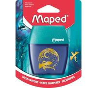 Maped - Shaker Dragon Pencil Sharpener - 2 Holes - with Translucent Reservoir - Ergonomic Pencil Sharpener - Children's School Supplies