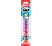 Maped Twist 'n Flex Animal Flat Ruler 6 Inch Flexible and Unbreakable Durable School Supplies with Animal Designs, Assorted Colors, 1 Piece in Bag