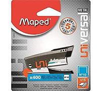 Maped Universal Metal 044600 Mini Stapler with 400 Staples No. 10 Random Colour)