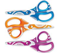 Maped Zenoa Fit Scissors 13cm 5 Inch Ergonomic Stainless Steel 3 Pack