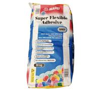 Mapei Super Flexible 20kg Standard Set Tile Adhesive | Grey | 260mm x 440mm x 130mm