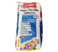 Mapei Super Flexible 20kg Standard Set Tile Adhesive | White | 260mm x 440mm x 130mm