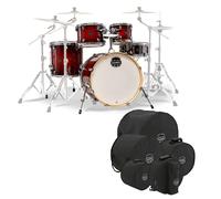 Mapex Armory 22 Rock Fusion 5pc Shell Pack w/Bag Set Red Onyx Burst