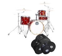 Mapex Mars Birch 18 4pc Bop Shell Pack w/Bag Set Blood Orange Spk.