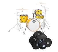 Mapex Mars Birch 18 4pc Bop Shell Pack w/Bag Set Sunflower Sparkle