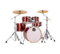 Mapex Mars Birch 20 5pc Fusion Drum Kit w/Cymbals Blood Orange Sparkle