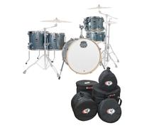 Mapex Mars Birch 22 5pc Crossover Shell Pack w/Bags Twilight
