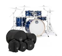 Mapex Mars Maple 22 5pc Rock Fusion Shell Pack w/Bags Blue